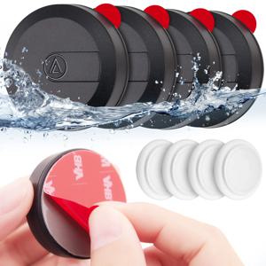 자전거 TV 원격 드론 카메라 자동차 에어 태그 홀더 4 팩에 대 한 애플 에어 태그 홀더에 대 한 접착 스티커와 방수 에어 태그 케이스