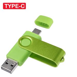 TYPE-C USB 플래시 드라이브 128GB 빨간색 고속 펜 드라이브 64GB 진한 파란색 메모리 스틱 32GB 회전식 USB 스틱 16GB 다채로운 U 디스크