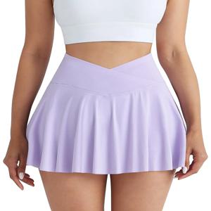 체육관 스포츠 스커트 여성 피트니스 포켓 야외 달리기 테니스 스커트 반바지 빠른 건조 스트레치 여름 반바지