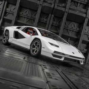 1:24 Lamborghini Countach LPI 800-4 합금 스포츠카 다이캐스트 모델 사운드 라이트 장난감 전시 디스플레이 장식 Collestion 선물