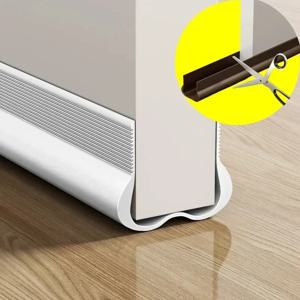 2025 신형 PVC 플렉시블 도어 하단 밀폐 스트립, 문틈 방지 밀폐 스트립, 방음 가스켓, 웨더스트립, 드래프트 가드