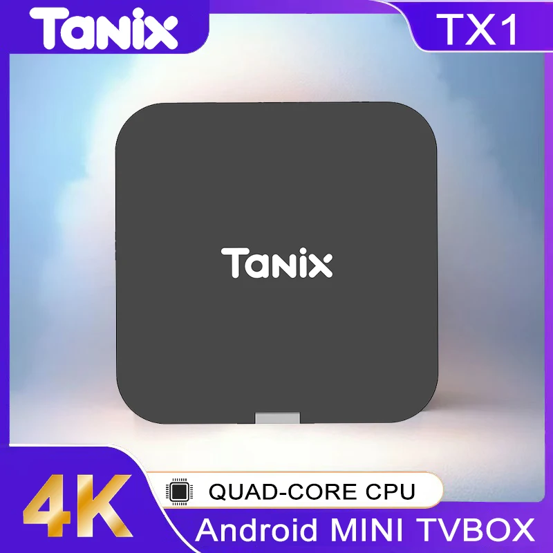 글로벌 버전 안드로이드 10.0 TV 박스 Tanix TX1 CPU Allwinner H313 지원 4K 2.4G Wifi RAM 2GB ROM 16GB 8GB 스마트 TV 박스