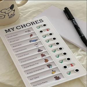 Bview Art 10 빈 종이 시트 할 일 목록 보드 메모 목록 보드 성인과 어린이를 위한 계획 알림