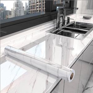 대리석 자체 접착 벽지 주방 캐비닛 스토브 조리대 접촉 종이, PVC 방수 리노베이션 타일 벽 스티커, 40cm