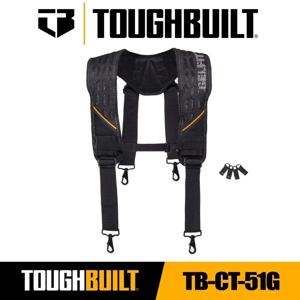 TOUGHBUILT TB-CT-51G 아웃도어 공구 벨트, 편안한 내구성 듀티 벨트, 폼 숄더 패더 멜빵, 튼튼한 작업 벨트