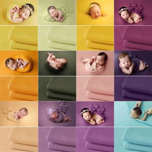 신생아 사진 소품 소프트 랩 담요 배경 아기 포즈 스튜디오 촬영을위한 신축성있는 직물 사진 액세서리
