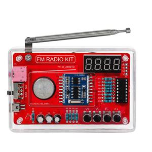 RDA5807 87-108MHZ FM 라디오 DIY 키트 용접 연습 부품 단순/디지털 디스플레이 마이크로 USB 포함