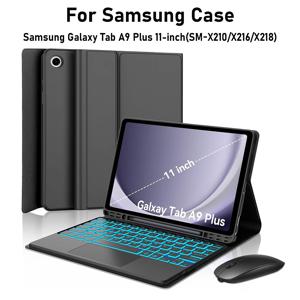 삼성 갤럭시 탭 A9 플러스 11인치 케이스용, 삼성 갤럭시 탭 A9+ 11인치 SM-X210/X216/X218용 키보드 케이스