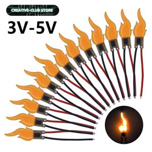 LED COB 플래시라이트 캔들 DC3V-5V LED 필라멘트 깜박이는 불꽃 용접 스트립 라인 장식 전구 액세서리