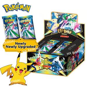 30 가방 포켓몬 애니메이션 게임 엘프 카드 럭셔리 애완 동물 카드 컬렉션 교환 선물 상자 카드 장난감 어린이 취미 아이 크리스마스 선물