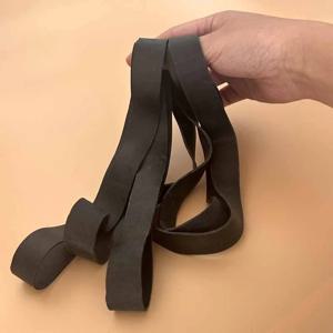 7pcs 고무 밴드 와이드 20mm 검은 탄성 고무 밴드 헤비 듀티 강력한 대형 패키지 포장 넥타이 학교 정리 파일 넥타이