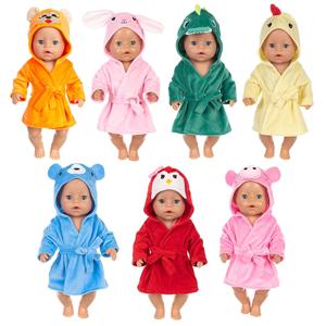 인형 옷 목욕 가운 세트 잠옷 18Inch/45Cm 미국 인형 소녀 새로운 다시 태어난 아기 인형 액세서리 잠옷 생일 선물