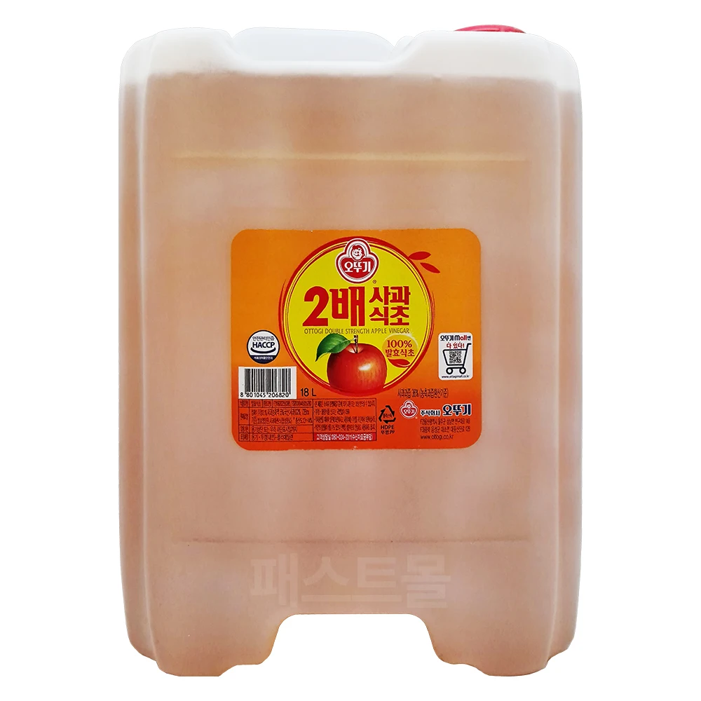 오뚜기 2배 사과식초 18L