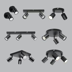 모던 LED 천장 조명, GU10 벽 조명, 블랙, 에너지 절약, 거실, 침실, 주방, 쉬운 설치, 전구 없음