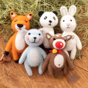 신생아 사진 소품 양모 펠트 인형 토끼 곰 클론드 및 스타　사진 소품 액세서리 베이비 스튜디오