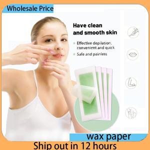 얼굴 왁스 스트립, 얼굴 털 제거, 빠르고 고통 없는 제모 키트 10개 양면 스트립(20개 단일 시트)