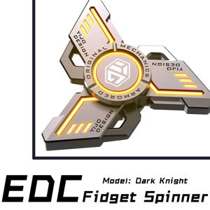 빛나다. 금속 EDC Fidget Spinner 안절부절 장난감 스트레스 완화 압력 완화. 소년을 위한 손 장난감 멋진 회전 탑 성인 선물