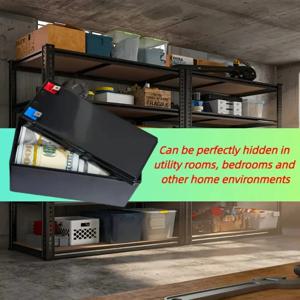 조합 잠금 장치가 있는 배터리 모양의 금고 - 보석, 돈 및 귀중품을 위한 방수 플라스틱 보관 상자 - 이상적인 장난 선물,