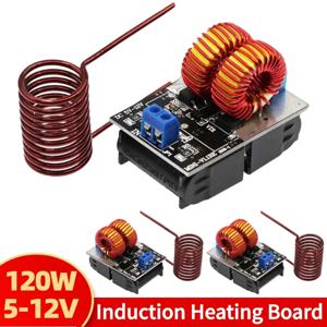 120W 미니 ZVS 가열 기계 고주파 전원 공급 장치 모듈 DC 5-12V 입력 전압 유도 히터 유도 가열 보드