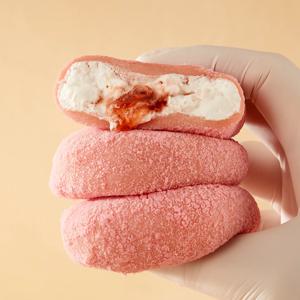 [떡미당] 딸기잼 크림 찹쌀떡 500g 상큼한 국내산 딸기