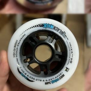 2 pices MPC 블랙 매직 XXFirm 84mm 휠 84 속도 인라인 스케이트 신발 84mm 롤러 스케이트 타이어 화이트 블랙 그린 오렌지