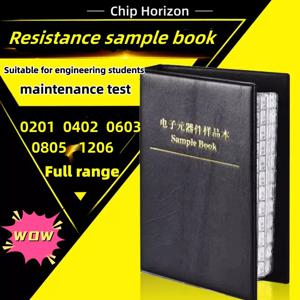 저항기 키트 SMD 도서 0805 저항기 분류 키트 0201 0402 0603 1206 1% FR-07 170 값 400 값 0R-10M Smd DIY 샘플 도서