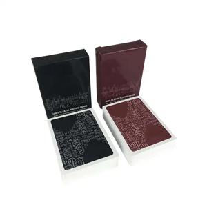 2 개/몫 플라스틱 포커 카드 고품질 텍사스 홀덤 게임 방수 및 무딘 폴란드어 카드 놀이 엔터테인먼트 보드 게임