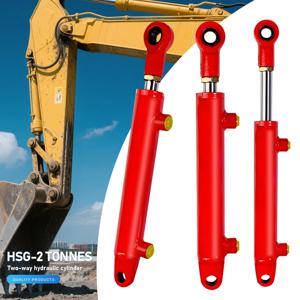 40 보어 실린더 양방향 굴삭기 유압 실린더 유압 오일 잭 2 톤 펌프 스테이션 지게차 실린더