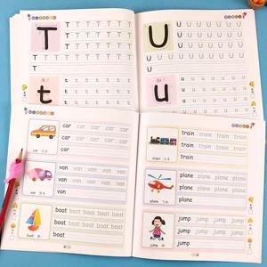 2권/세트 영어 추적 도서 - ABC 쓰기 연습 학습서 - 필기 연습 - 알파벳 쓰기 배우기