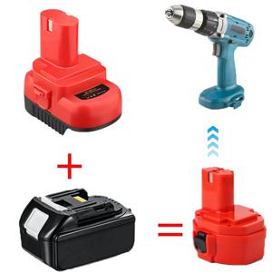 Makita 12V/14.4V Ni-Mh 배터리 전동 공구 드릴 용 Makita 18V 리튬 배터리 용 MT18PA14 배터리 어댑터 변환기