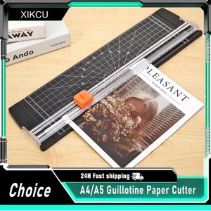오피스 A4 A5 자동 안전 가드가 있는 쿠폰 공예 종이 경량 커팅 매트 기계용 단두대 종이 커터