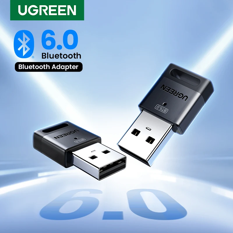 USB 블루투스 어댑터, PC 윈도우 11/10/8.1용 블루투스 6.0 동글, 키보드/마우스용 블루투스 수신기 및 송신기