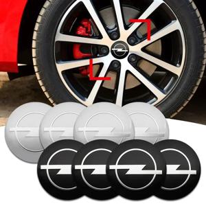 Opel Astra Insignia Mokka Zafira Corsa Vectra Antara 자동차 액세서리 용 4pcs 자동차 휠 센터 커버 배지 스티커 스티커