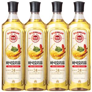[사조공식샵]해표 바삭 요리유 900ml*4개