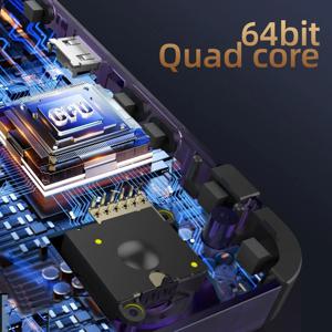 15000개 이상의 준비된 게임! 3.5인치 IPS 레트로 휴대용 콘솔 RK3326, 3000mAh 롱 플레이 오리지널 ARKOS Blue R36H 64GB 128GB