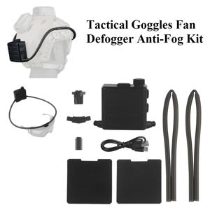새로운 전술 고글 팬 Defogger 안개 방지 키트 Airsoft 슈팅을위한 안경 에어 디포그 Motocross 스키 등산 Clear Visi
