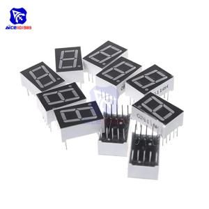 DIYmore 5개/묶음 0.56인치 7세그먼트 1비트 빨간색 LED 디지털 디스플레이 공통 양극/공통 음극 LED 디지털 튜브 빨간색 (아두이노용)