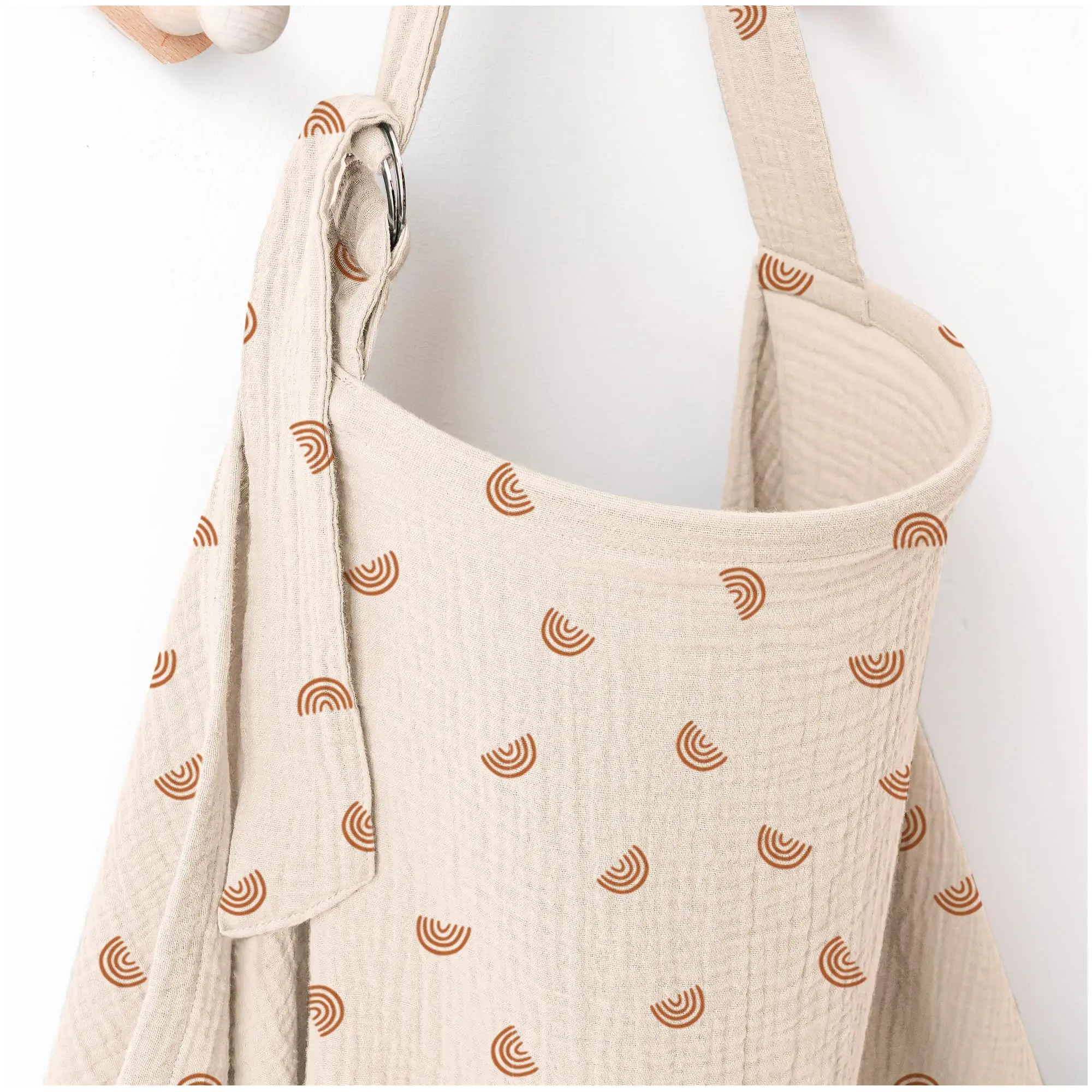 2025년형 모슬린 수유 커버, 아치형 네크라인이 있는 엄마와 아기를 위한 프라이버시 수유 커버, 수유 앞치마