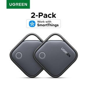 2팩 Bluetooth 추적기 태그는 Samsung SmartThings 앱(삼성 전용)과 함께 작동하며 550일 재생 시간 아이템 찾기 스마트 태그