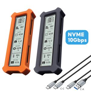 M.2 NVMe SSD 인클로저 비주얼 스마트 SSD 케이스 USB 3.2 Gen 2 10Gbps NVMe PCI-E
