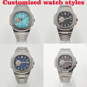 NH38 무브먼트 39mm 완전 자동 기계식 남성용 시계 사파이어 방수 시계, 노틸러스 다이얼과 호환 가능