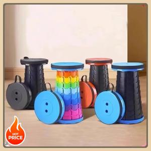 플라스틱 접이식 텔레스코픽 의자, 높이 조절이 가능한 휴대용 의자, 낚시, 해변 및 캠핑에 적합합니다.