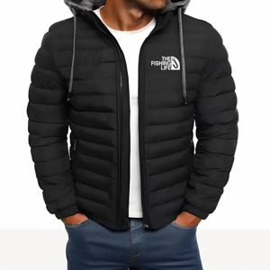 2025 가을 겨울 남성용 루즈핏 의류 야외 캐주얼 스포츠웨어 패셔너블 스트리트웨어 스타일 후드 따뜻한 지퍼 재킷