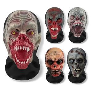 3D 프린트 좀비 패턴 마스크 할로윈 파티 재미있는 코스프레 소품 풀페이스 탄력 메쉬 통기성 마스크 발라클라바 헤드커버