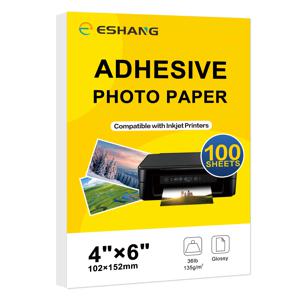 잉크젯 프린터용 3R/4R/5R/A4 인쇄용 스티커 용지, 빠르게 건조되고 잉크가 아름답게 유지되는 종이 자체 접착 시트