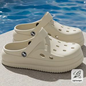 홀 패턴 여성용 신발, 야외용, 다용도, 두꺼운 밑창, 부드러운 쿠션, 키높이 디자인