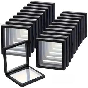 투명 플로팅 디스플레이 박스, 플라스틱 필름 보석 포장 박스, 보석, 목걸이, 반지 및 수집품 보관 박스 4-10