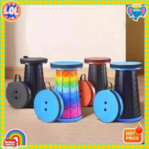 낚시와 캠핑에 적합한 플라스틱 텔레스코픽 의자 - 높이 조절 가능한 스툴, 인기 있는 가벼운 접이식 스툴