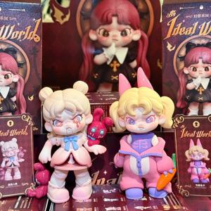 도라 판타지 파라다이스 블라인드 박스 트렌드 장난감 및 애니메이션 원형 테이블 장식품 모델 장식품 수제 생일 선물 컬렉션