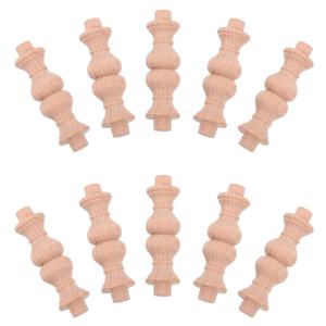 10개입 원목 호리병 기둥 63mm 목재 스핀들 홈 데코 계단 난간 가구 공예 장식 정원 칸막이